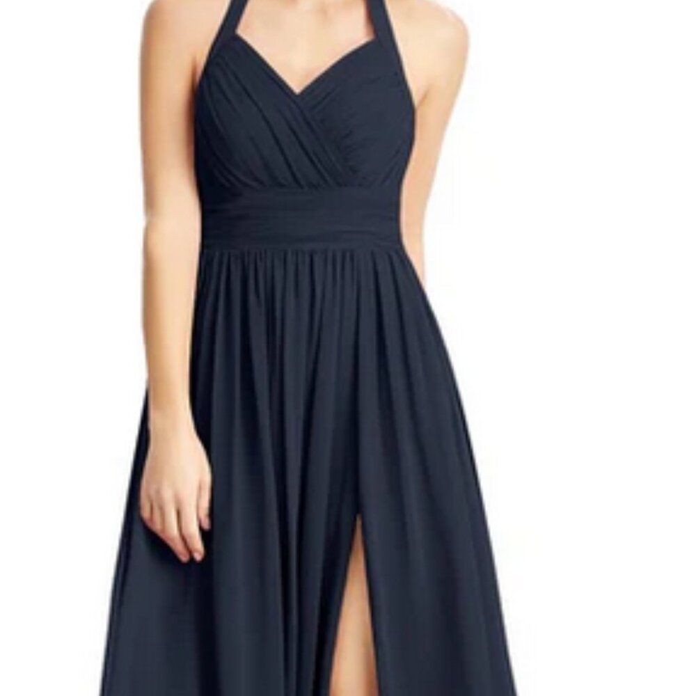 Elegant Black Halter Dress